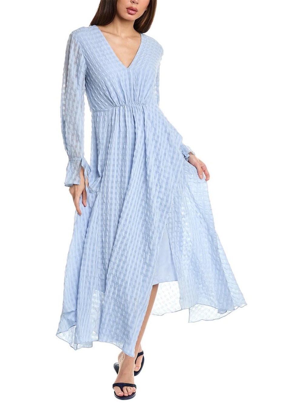 3.1 Phillip Lim Flare Chiffon Maxi Dress Size 8